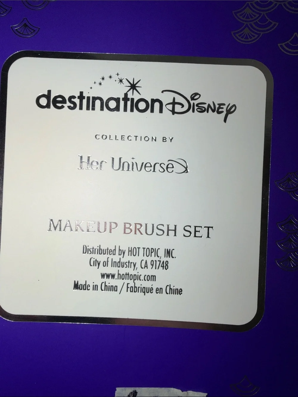 Disney The Little Mermaid Dinglehopper Makeup Brush Set - Purple, Silver, Teal